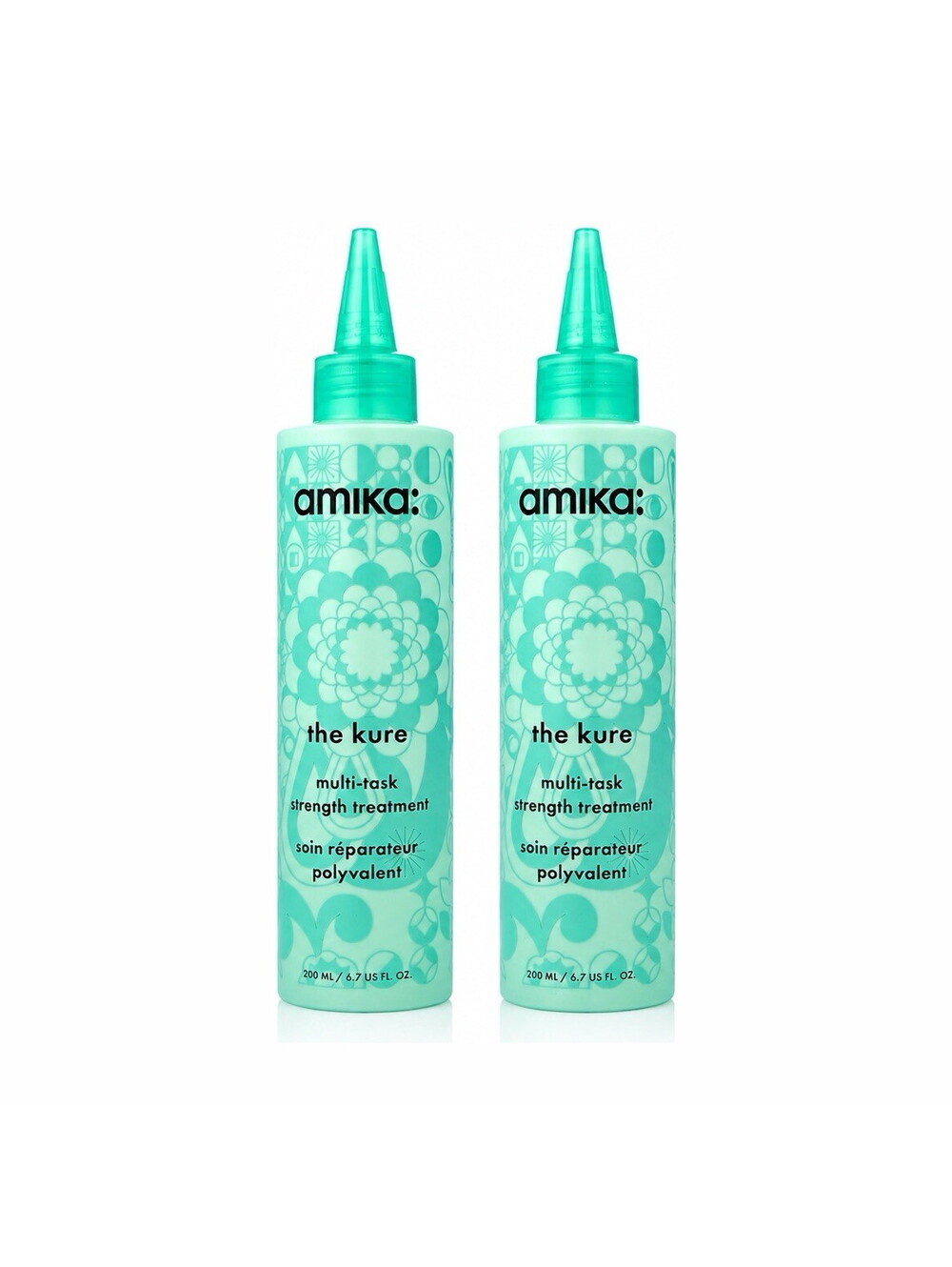 2x Amika The Kure Multi-Task Strength Treatment 6.7 oz 200ml Hair Repair